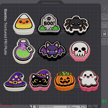 Keychain Clickers - Halloween Series Vol. 1 (Digital Files Only) – personalized handcrafted gift by JKC Craft Zone
