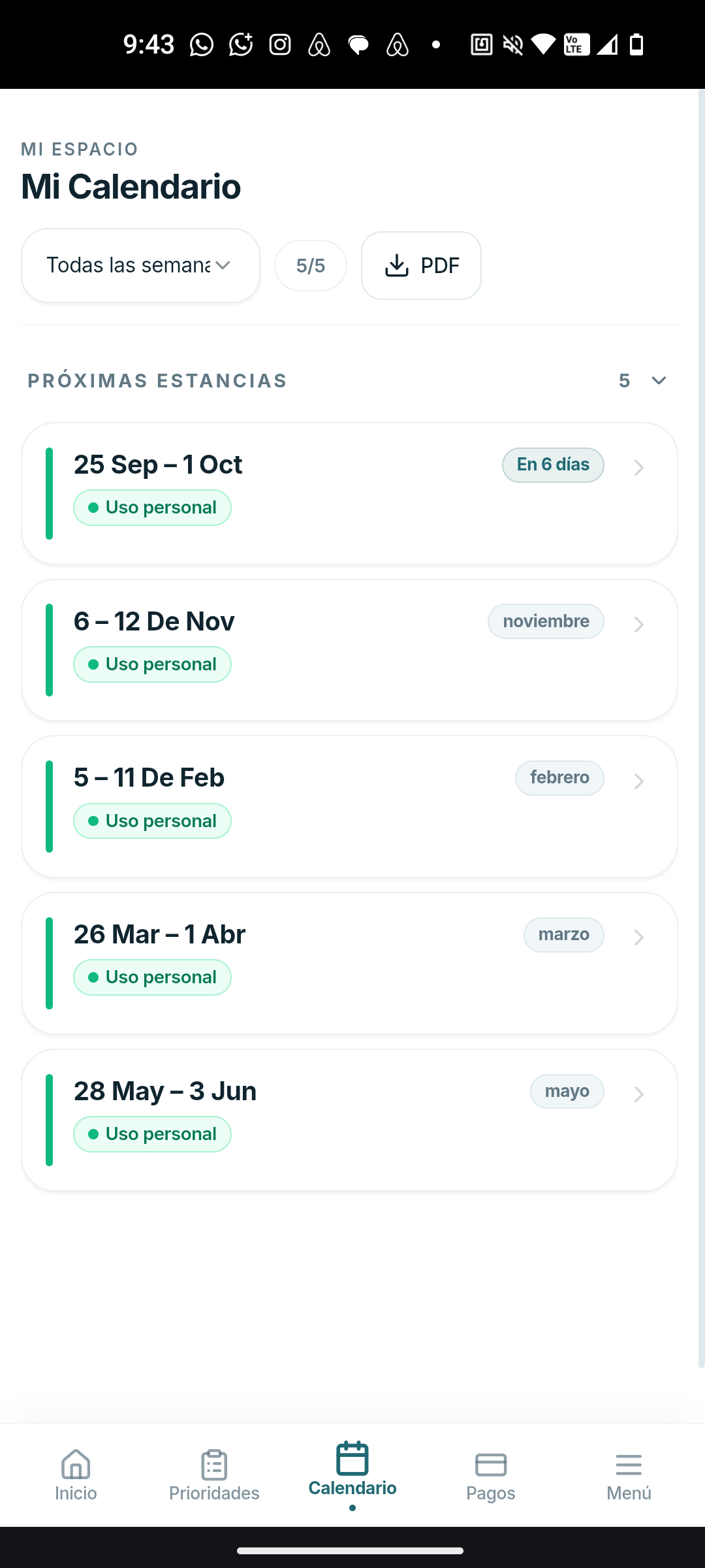 Mi Calendario