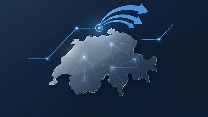 Illustration zum Markteintritt Deutschland in die Schweiz