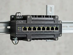 Industrial Ethernet Switch (8-Port Gigabit, DIN Rail)