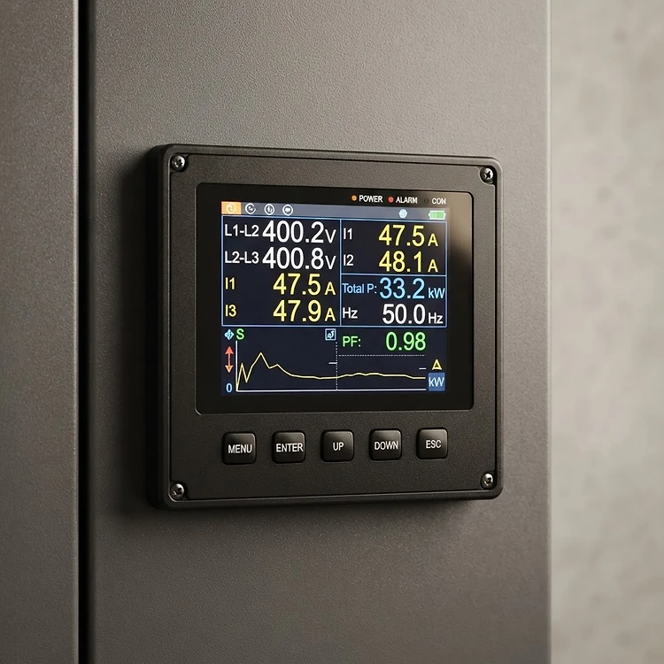Power Quality Analyser (Class A, Panel Mount)