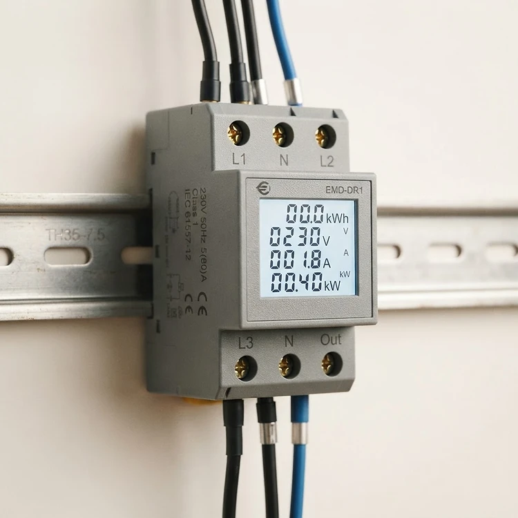 Multifunction Energy Meter (DIN Rail, Modbus)