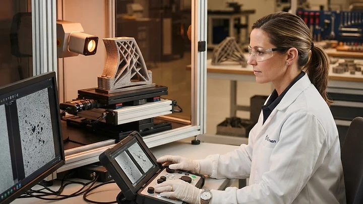 Implementing Standardized Radiographic Testing for Porosity Detection in Heavy-Duty Additive Manufactured Titanium Industrial Components
