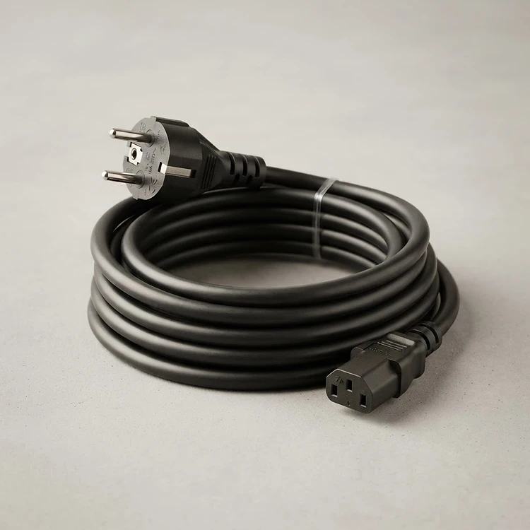 Power Cable Assembly (IEC C13 to Schuko, 1.8m)