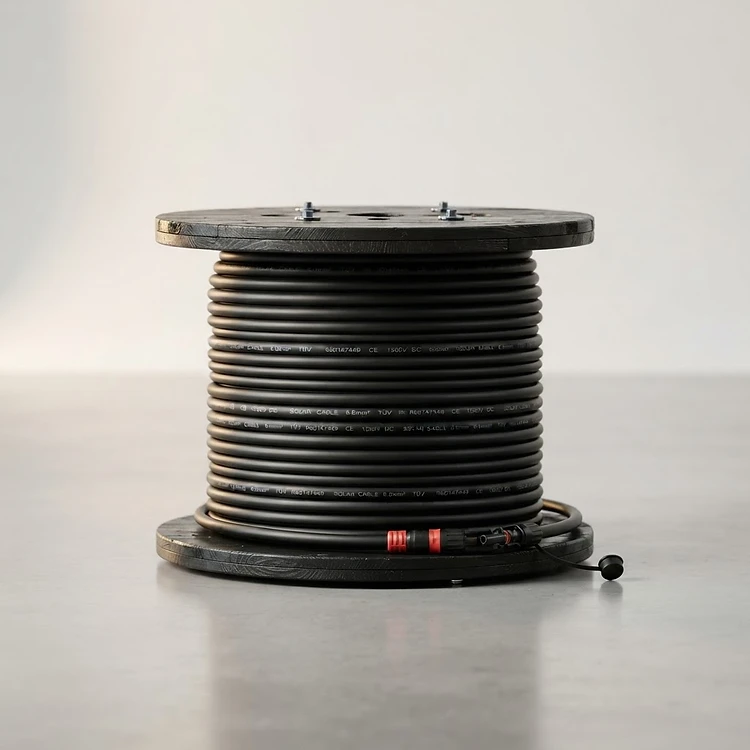Solar DC Cable (6mm², H1Z2Z2-K, 500m Drum)
