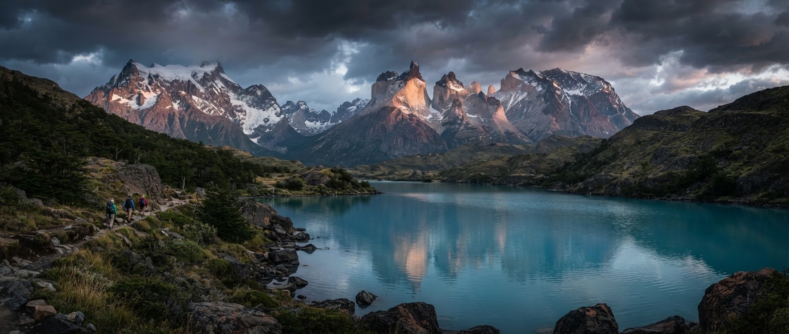 Torres del Paine al amanecer