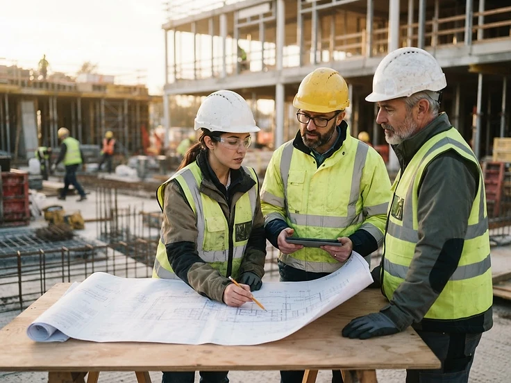 Woodbridge Construction team on site