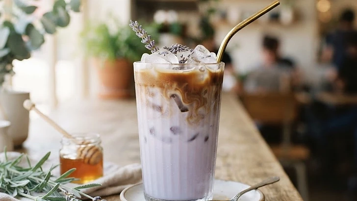 Iced Honey Lavender Latte
