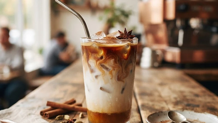 Iced Dirty Chai Latte