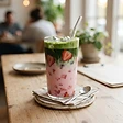 Strawberry Matcha Latte