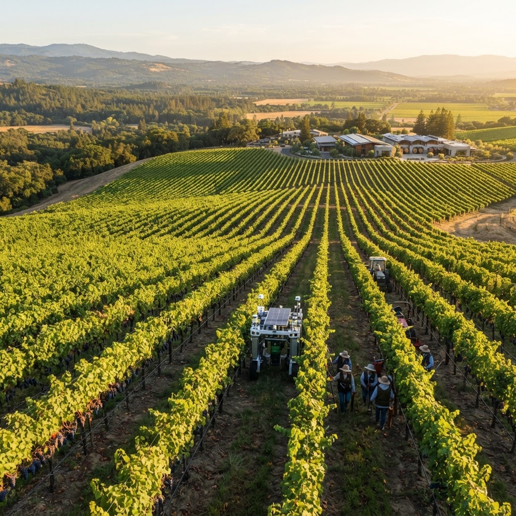Revolución en el campo: Inteligencia Artificial 've' el futuro de la uva desde el cielo