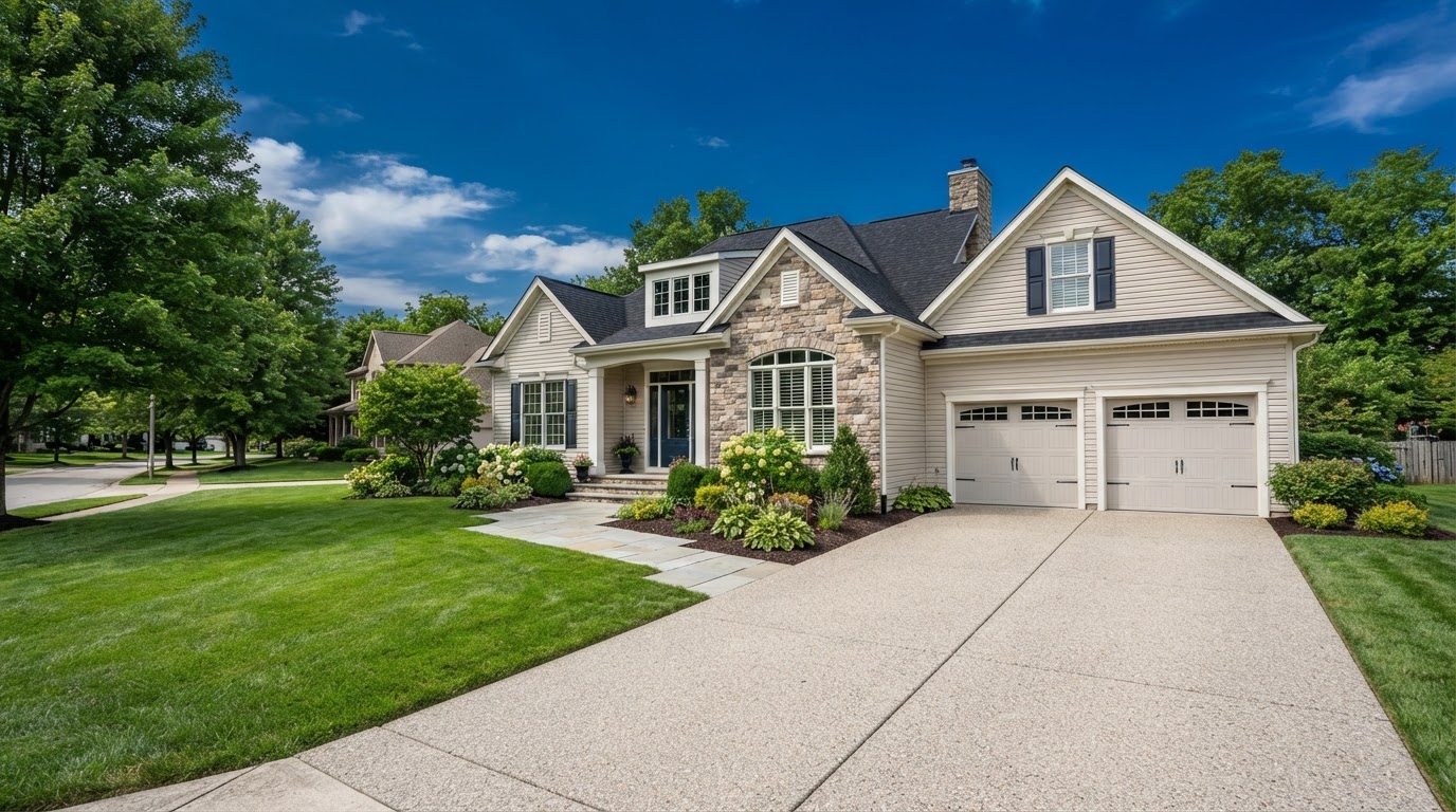 Pristine Lorain County, Ohio home exterior