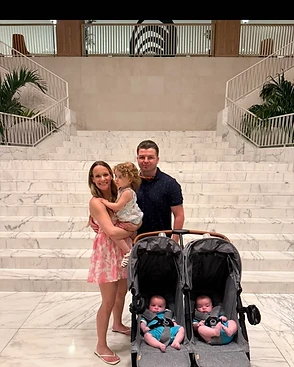 Justin Nowak, owner of Turnkey Cash Offers, with his family