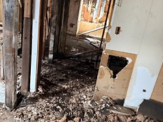 Fire-damaged home interior purchased by Turnkey Cash Offers