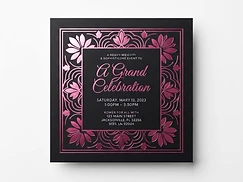 Metallic Foil Invitations