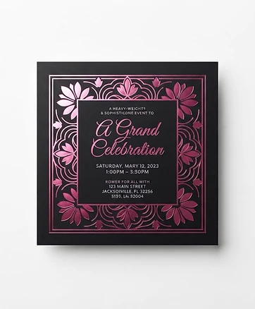 Metallic Foil Invitations
