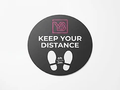 Social Distancing Floor Stickers