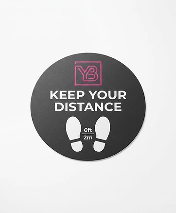 Social Distancing Floor Stickers