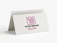 Folded Business Cards 13PT Enviro Uncoated
