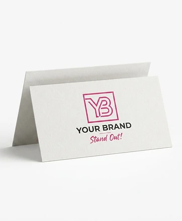 Folded Business Cards 13PT Enviro Uncoated