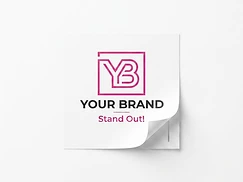 60lb slit back label / Stickers