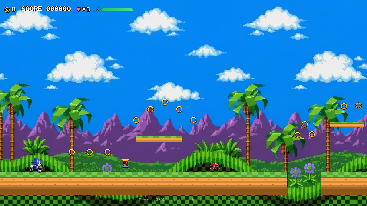 Sonic Dash template preview