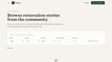 Car Restoration Logbook template preview