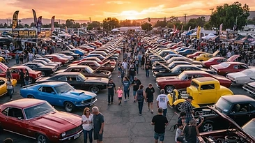 Car show scene