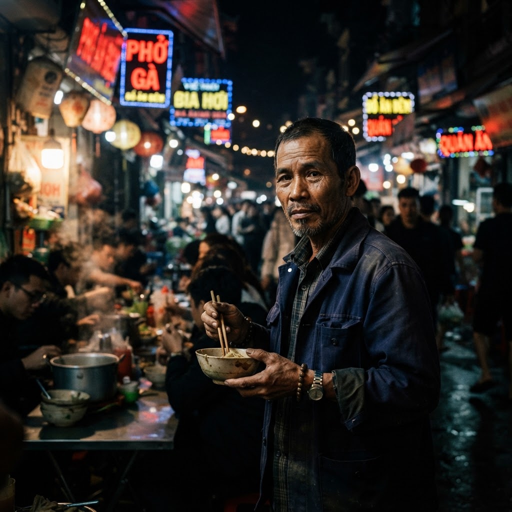 Dark / busy portrait