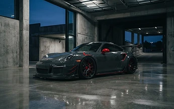 Porsche 911 GT3 RS — Project Midnight GT3 after restoration by Donlyson Auto Concepts, Los Angeles
