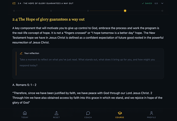 Teaching, reflection and Scripture