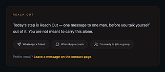 One message to one man
