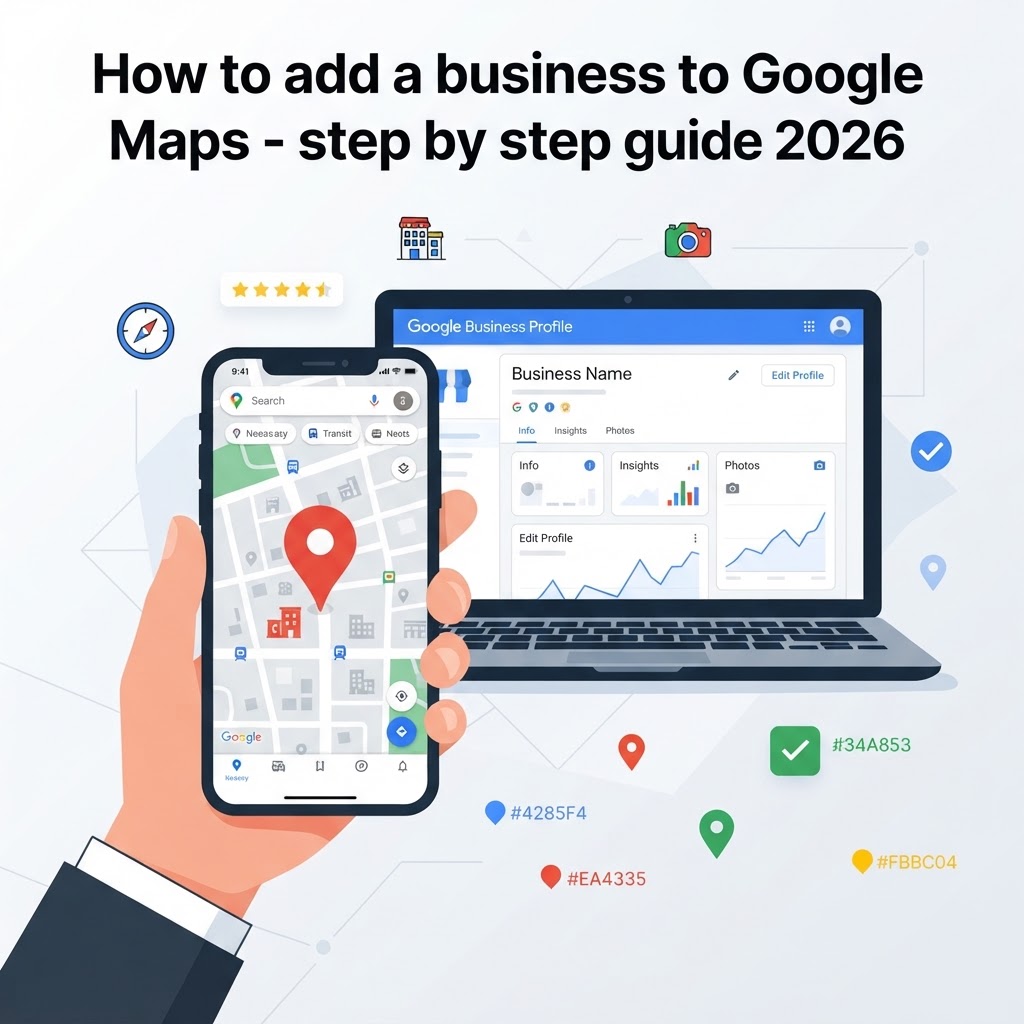 Jak dodać firmę do Google Maps — instrukcja krok po kroku 2026