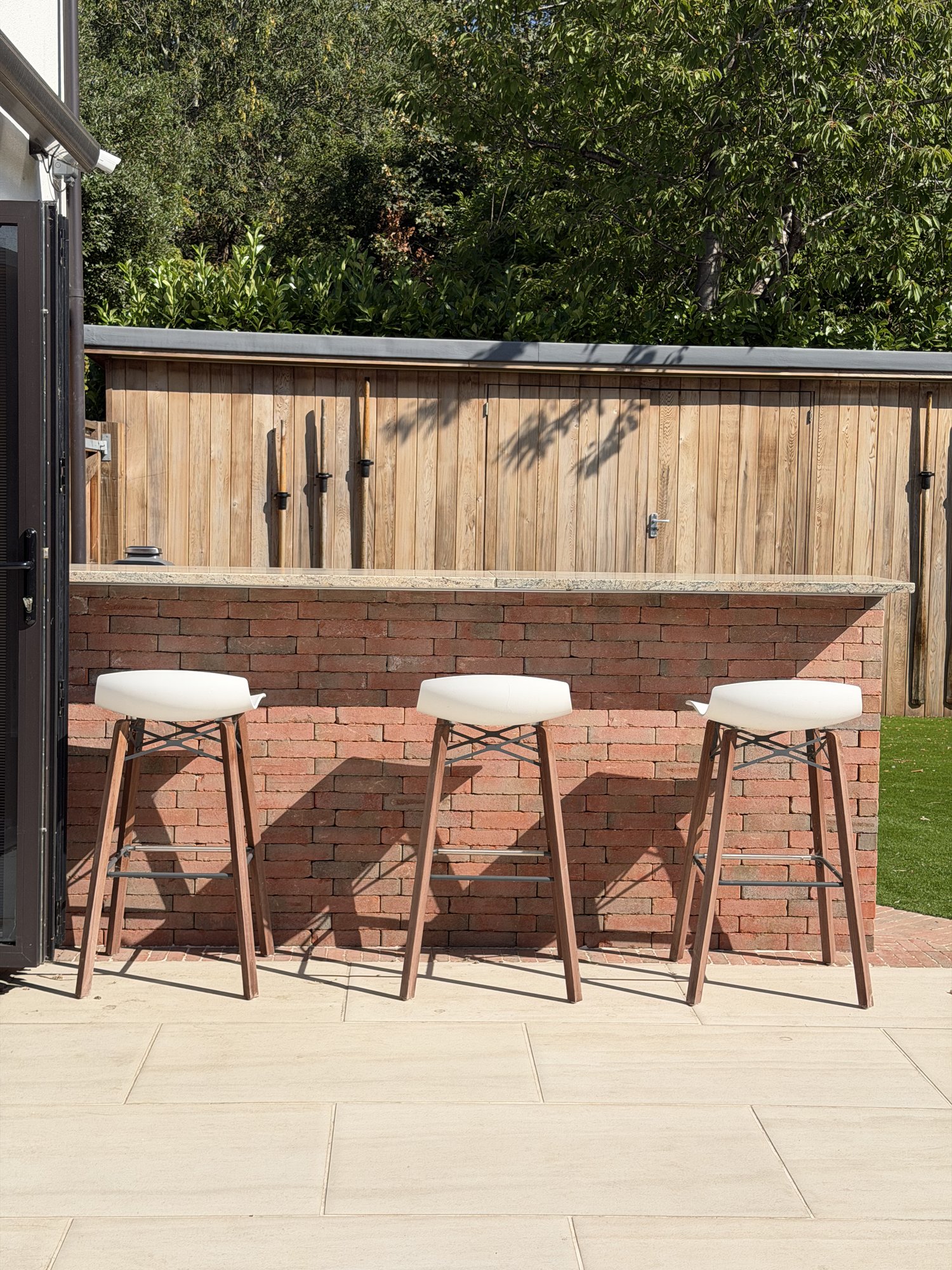 The brick bar and stone counter