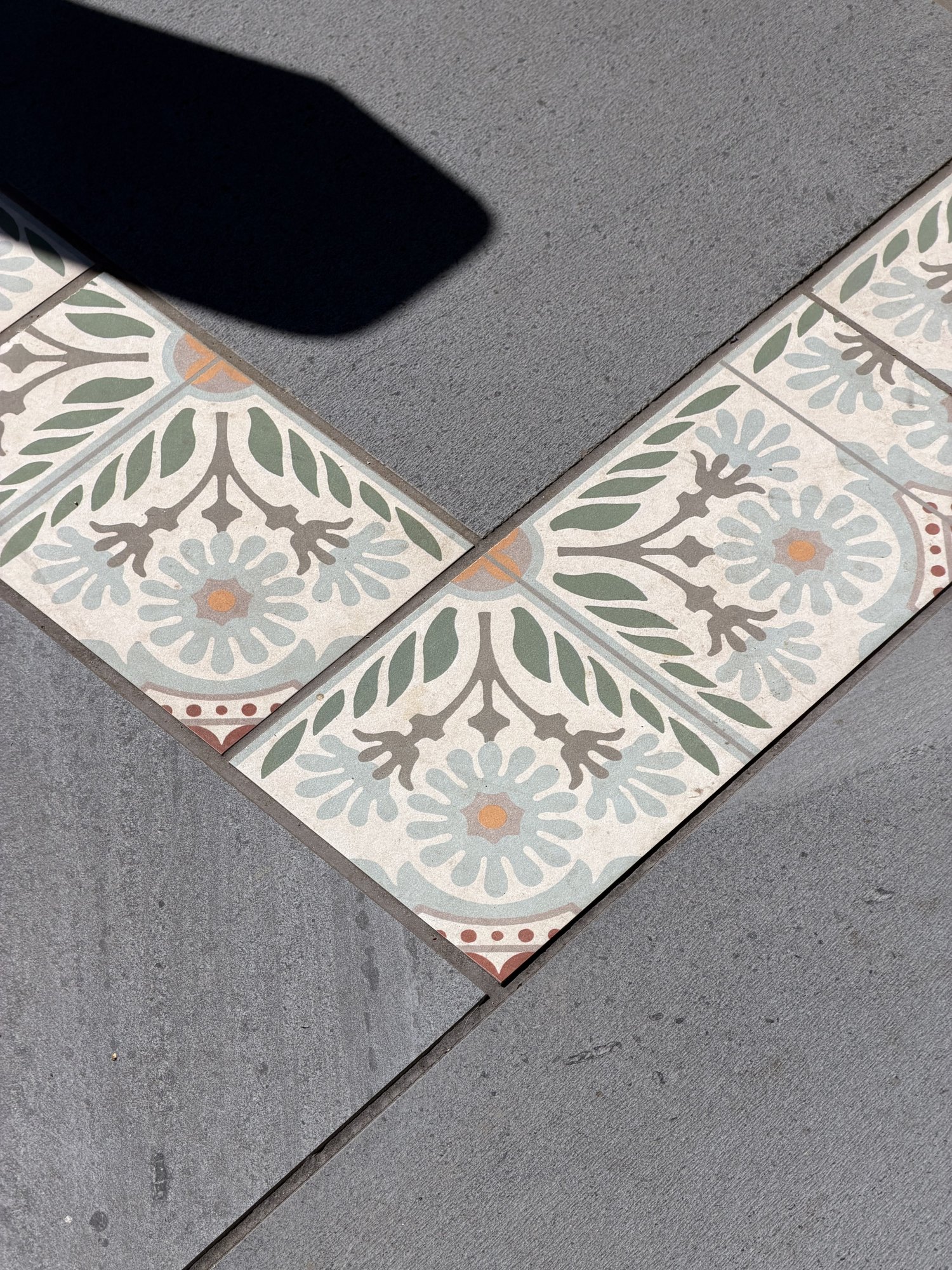 Encaustic tile border detail