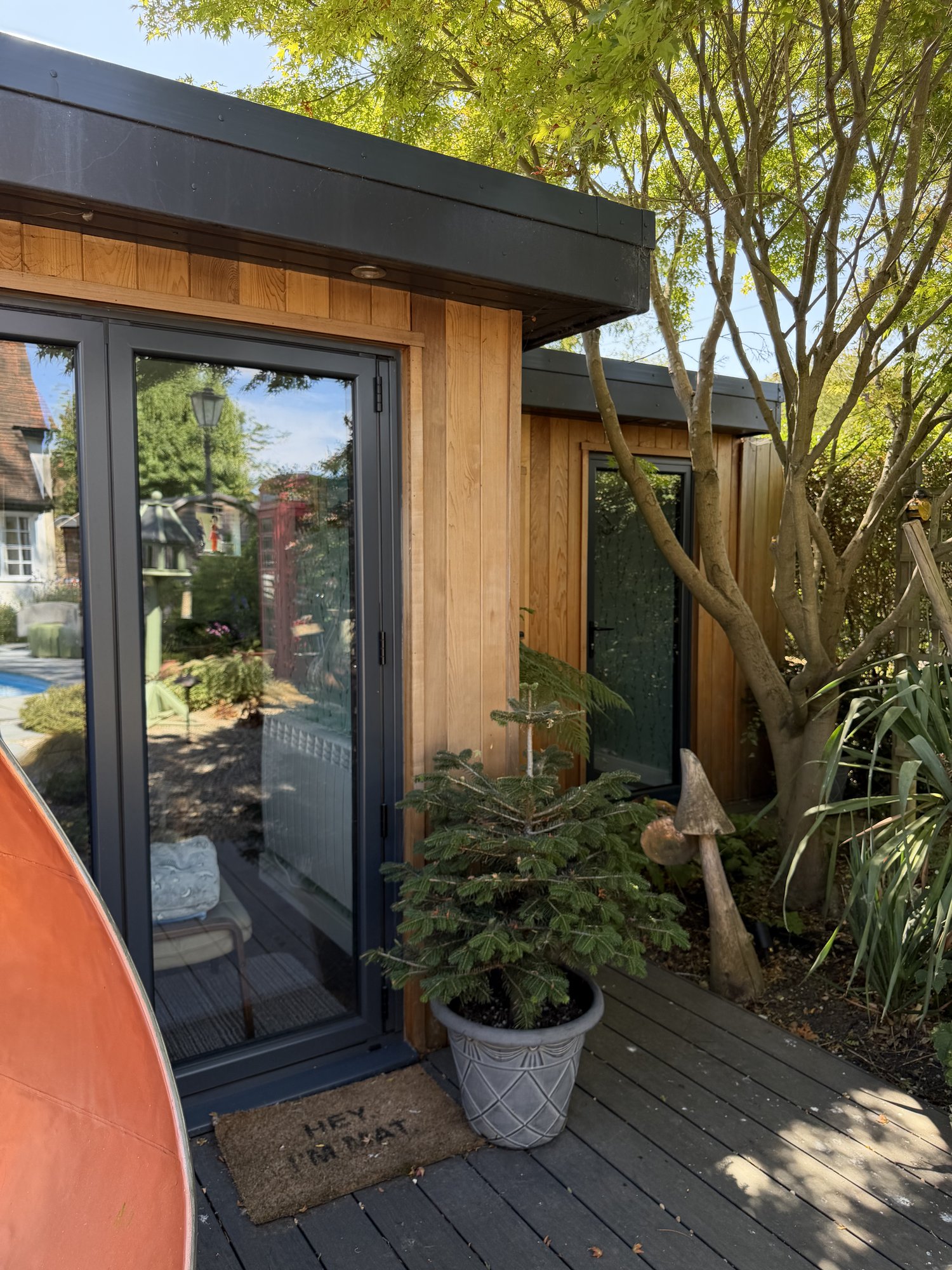 Garden room and composite deck