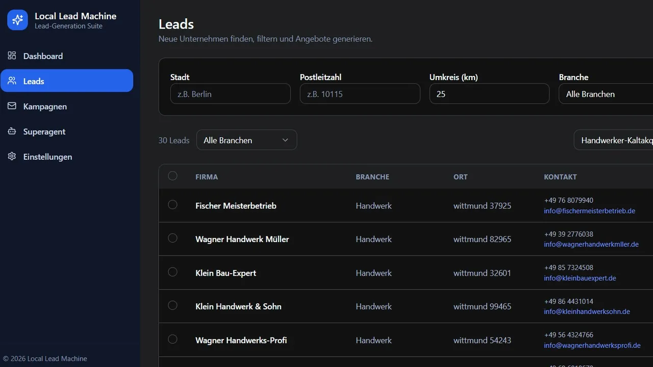 Local Lead Machine Pro template preview