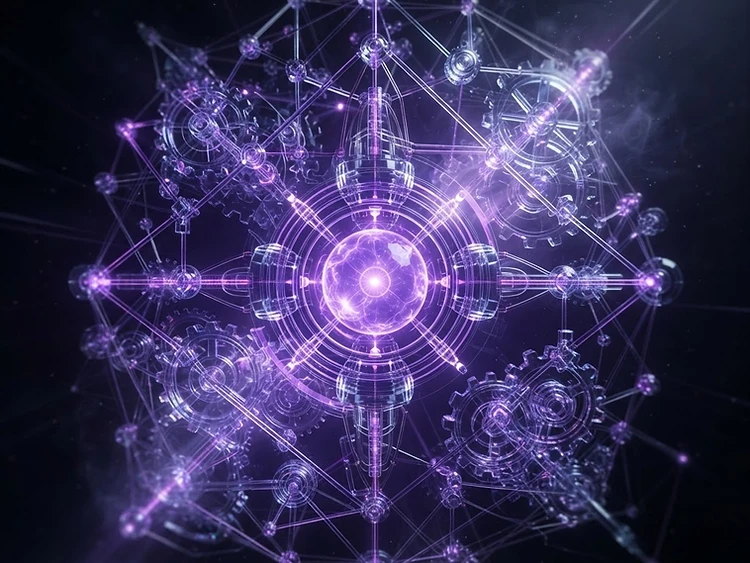Digital energy core connected to a network of gears
