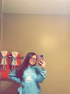 Founder wearing a Mental Health Matters piece