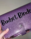 Glitter Budget Binders — Pink & Purple Pair — detail 1