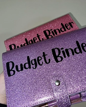 Bestie Binders — Pink & Purple Glitter Set