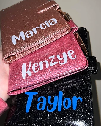 Personalized Glitter Server Books