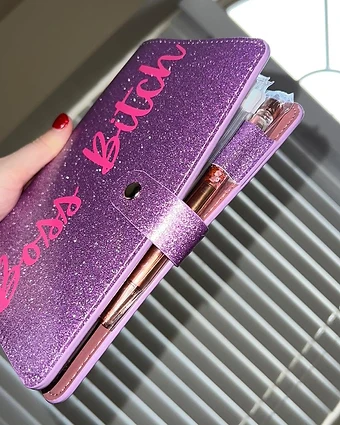 Boss Bitch Purple Glitter Budget Binder