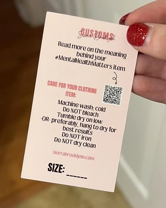 MHM x j.e.d Collection Hangtags — Care Side