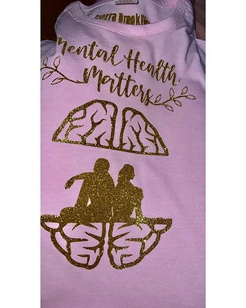 Kids Light Pink Mental Health Matters Short Sleeve T-Shirt