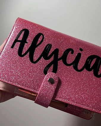 Pink Glitter Budget Binder — Personalized