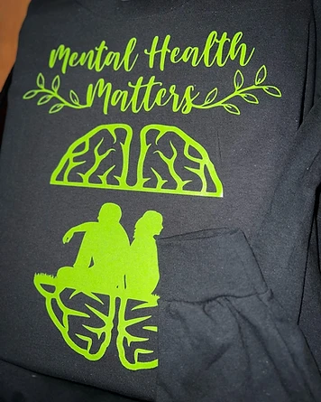 Black Mental Health Matters Long Sleeve T-Shirt (Youth)