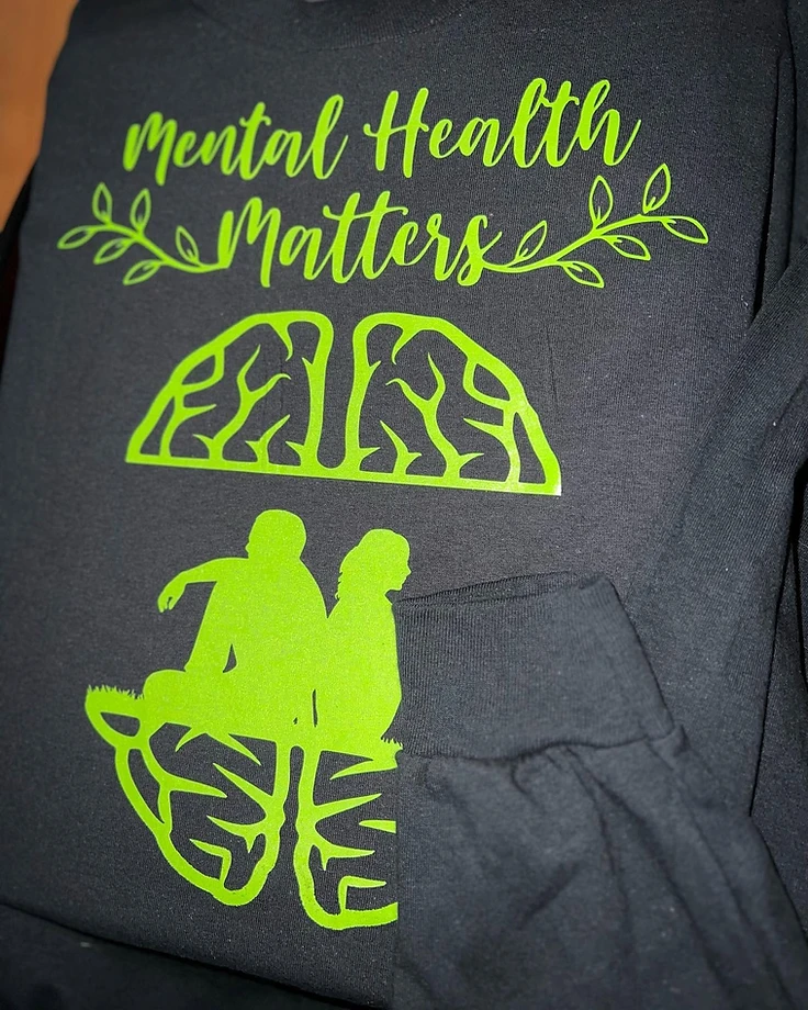 Black Mental Health Matters Long Sleeve T-Shirt (Youth)