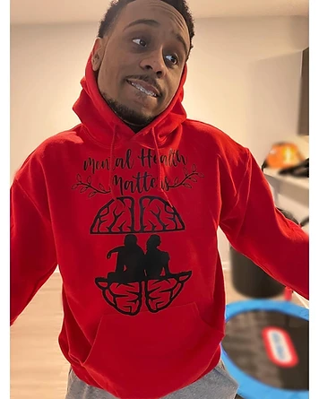 Red Mental Health Matters Hoodie (Adult)