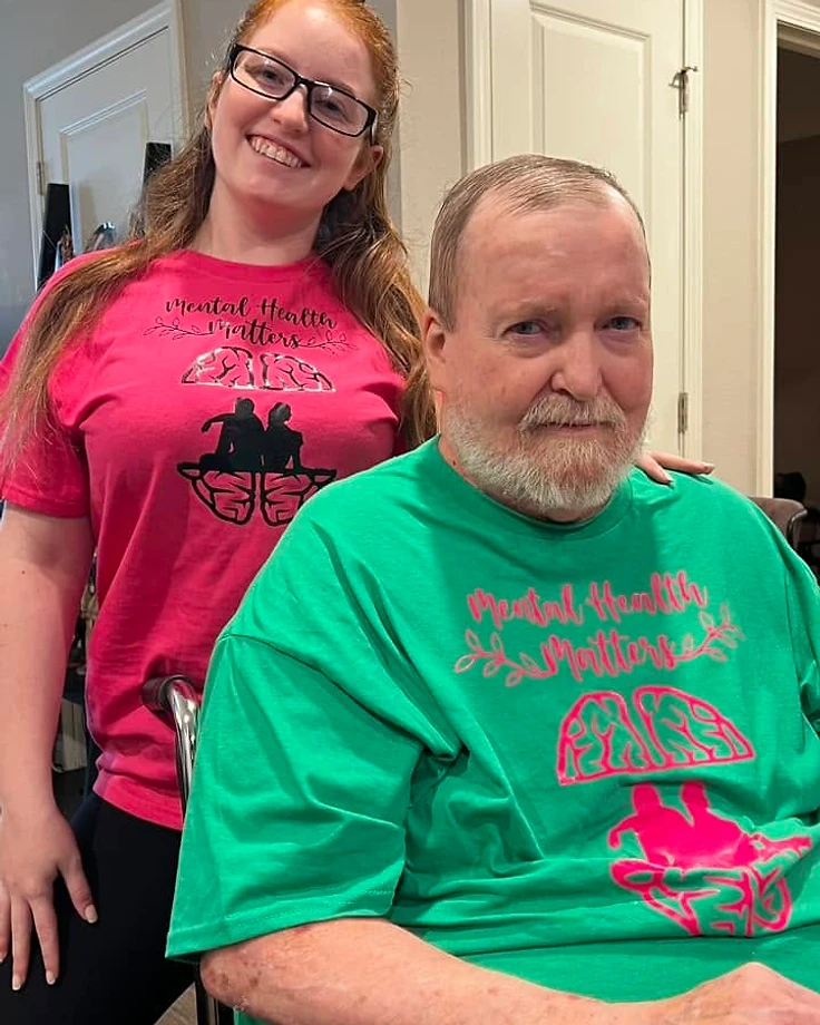 Dark Pink Mental Health Matters Short Sleeve T-Shirt